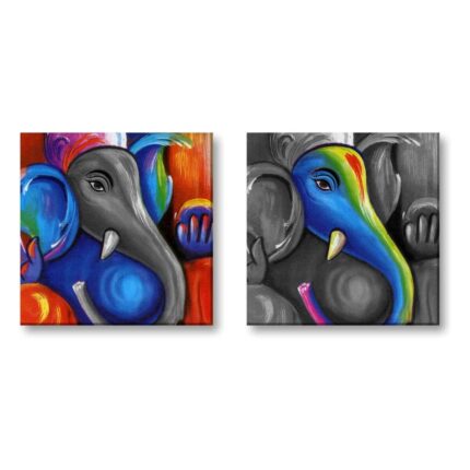 Invincible Ganesha Canvas Frame