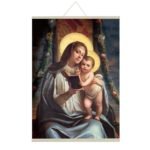 Mother Mary Child Jesus Canvas Scroll