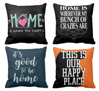 Its Good To Be Home Printed Cushion Covers Set of 4