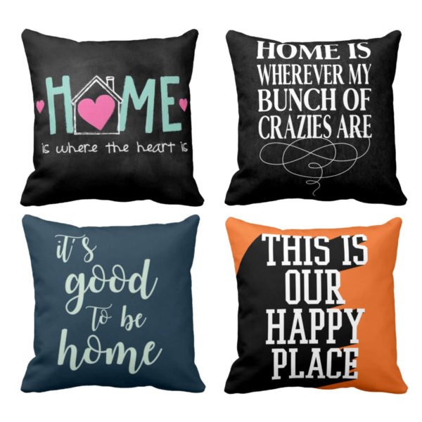 Its Good To Be Home Printed Cushion Covers Set of 4