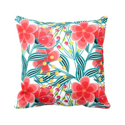 Enticing Nasturtium Floral Flowers Printed Cushion Covers