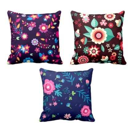 Admirable Floral Cushion Covers Set of 3