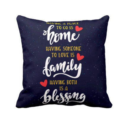 Home Family Blessing Printed Cushion Covers