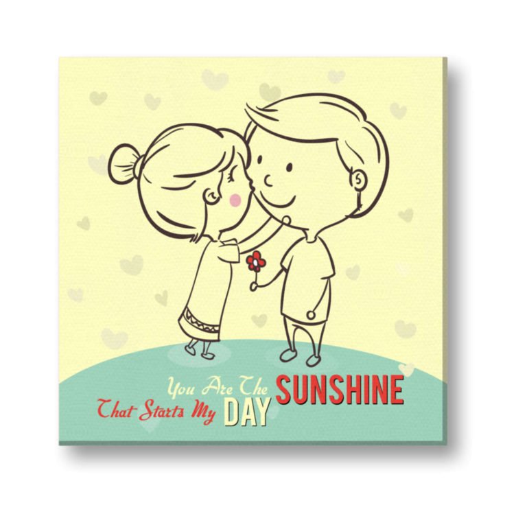 You are The Sunshine Painting Canvas Frame