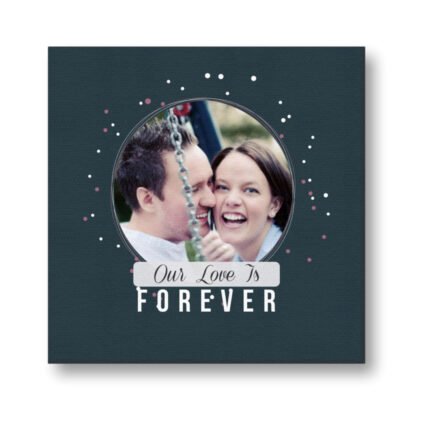 Personalized Our Love is Forever Photo Canvas Frame