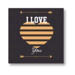 I Love You Painting Canvas Frame