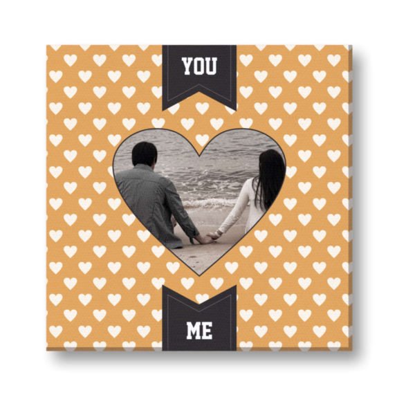 Personalized You Love Me Photo Canvas Frame
