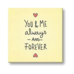 You and Me Always and Forever Painting Canvas Frame