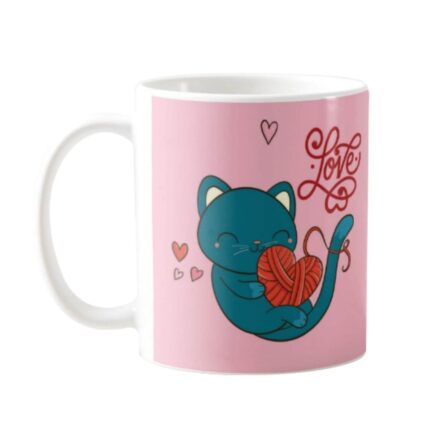 Cute Cat Love Coffee Mug - Image 2