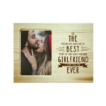 The Best Girlfriend Ever Engraved Photo Frame