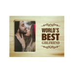 Worlds Best Girlfriend Engraved Photo Frame