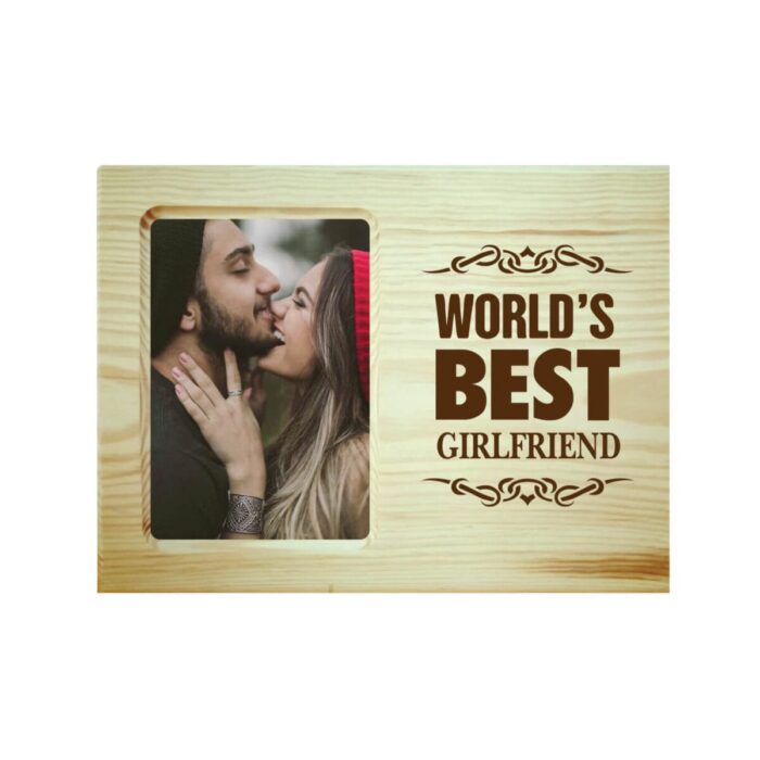 Worlds Best Girlfriend Engraved Photo Frame