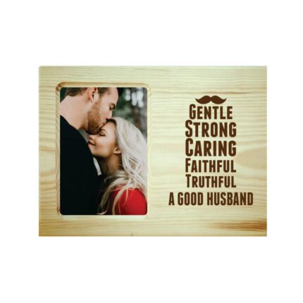 Gentle Good Husband Engraved Photo Frame