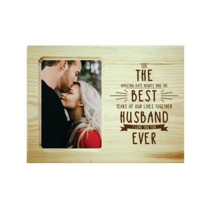 The Best Husband Ever Engraved Photo Frame