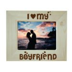 I Love My Boyfriend Engraved Photo Frame