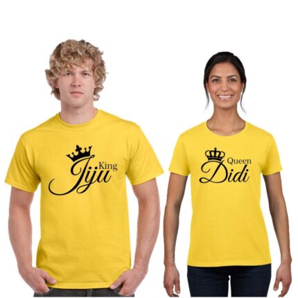 King Jiju Queen Didi Couple T-shirt - Image 6