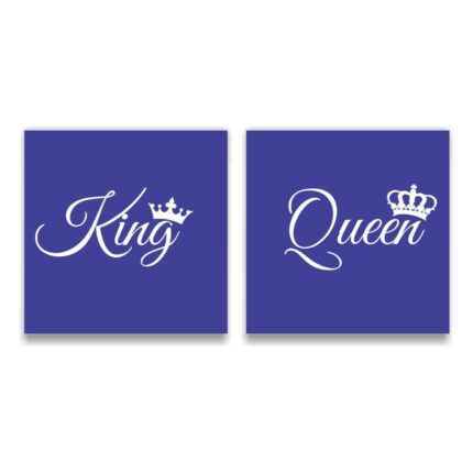 Engraved King Queen Wine Glasses - Image 3