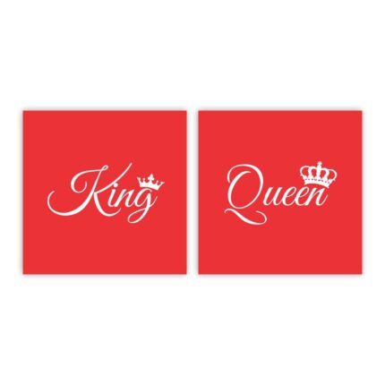 King & Queen Whiskey Glasses Set of 2 - Image 3