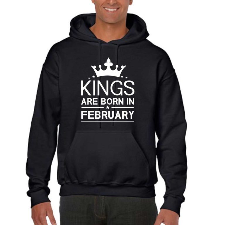 Kings Are Born In February Birthday Sweatshirt