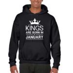 Kings Are Born In January Birthday Sweatshirt