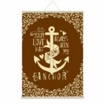 Life Anchor Mom Canvas Message Scroll