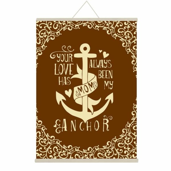 Life Anchor Mom Canvas Message Scroll