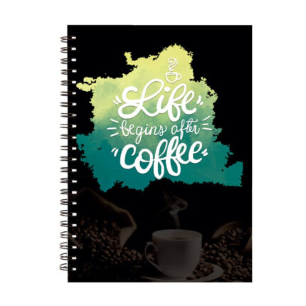 Life Begins After Coffee Printed Diary - Image 7