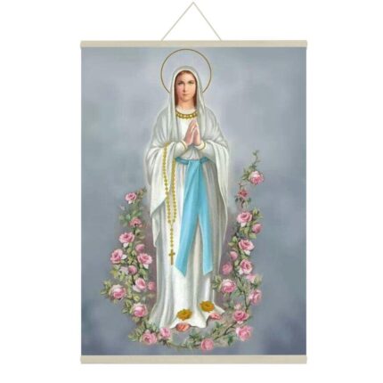 Merciful Mother Mary Canvas Scroll