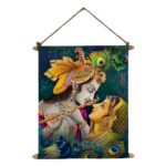 Lord Krishna Radha Canvas Scroll