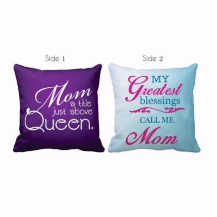 Greatest Blessing Mom Double Side Printed Cushion Cover
