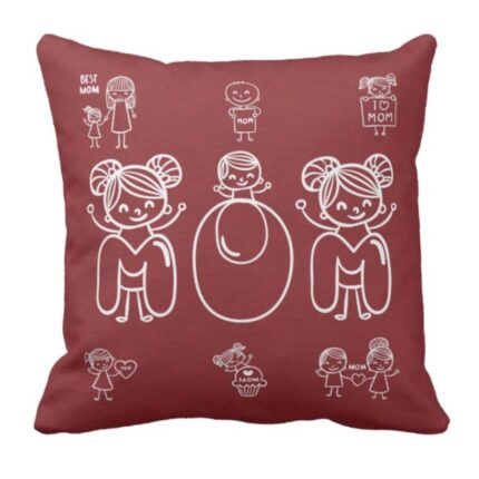 Personalized Mom Cushion Cover Both Side Printed - Image 3