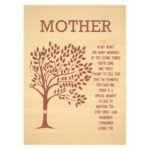 Mom In My Heart Poem plaque