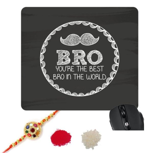 Moustache Best Bro Brother Mousepad