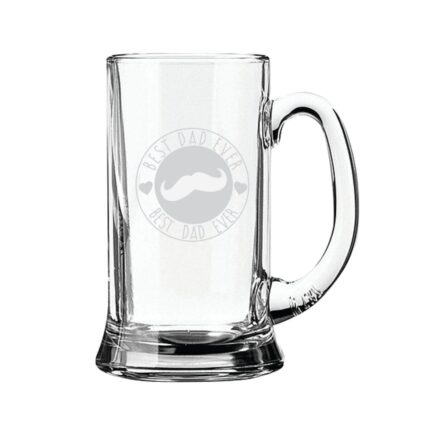 Moustaches Best Dad Ever Beer Mug - Image 4