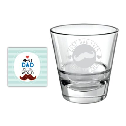Moustache Awesome Dad Whiskey Glass - Image 39