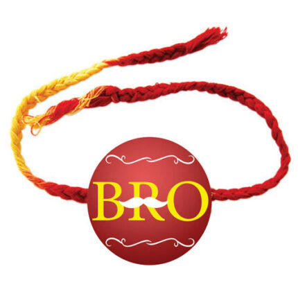 Engraved Moustaches Bro Rakhi - Image 3