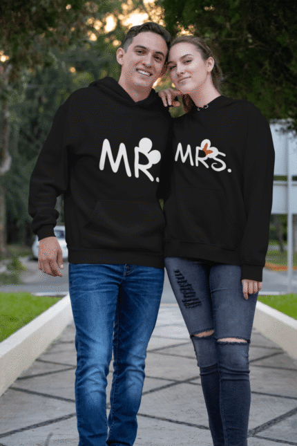 Mr and Mrs Mickey Minnie Couple Sweatshirts - Image 4