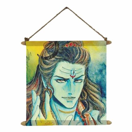 Musing Shiva Canvas Scroll