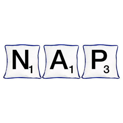 Scrabble NAP Double Side Printed Cushion Covers - Set of 3 - Image 10
