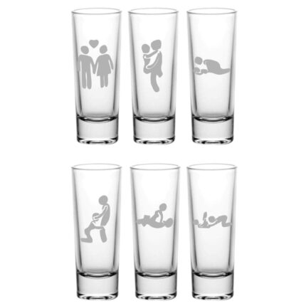Naughty Sex Positions Engraved Shot Glasses Set of 6 - Image 8