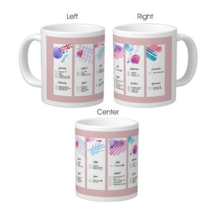 New Year 2018 Holidays Calendar Mug - Image 2