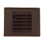 One In A Million Bro Men's Leather Wallet for Brother - Image 2