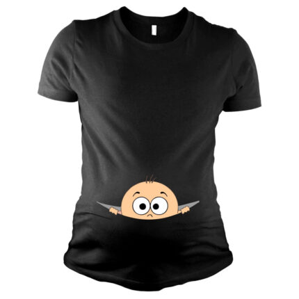 Peek a Boo Maternity T-shirt - Image 4