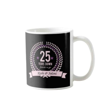 Personalised 25th Anniversary Coffee Mug - Image 2