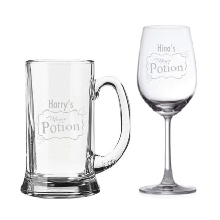 Personalized Magic Potion Wine Glass & Beer Mug - Image 2