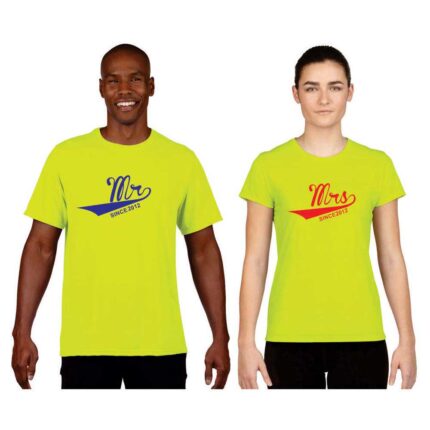 Personalized Mr Mrs Since Couple T-Shirts - Image 6