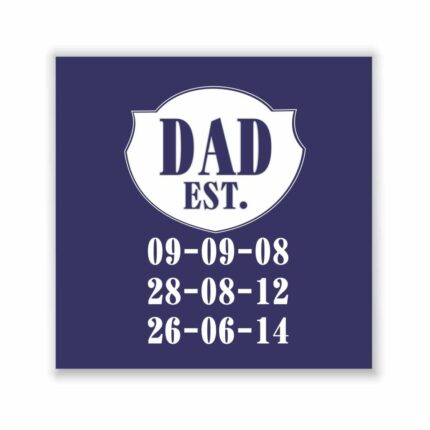 Personalized Engraved Dad Established Beer Mug - Image 3