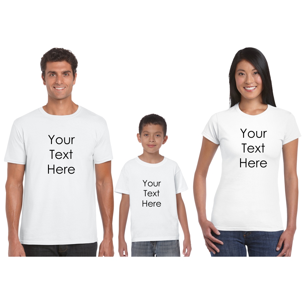 plain t shirts for family