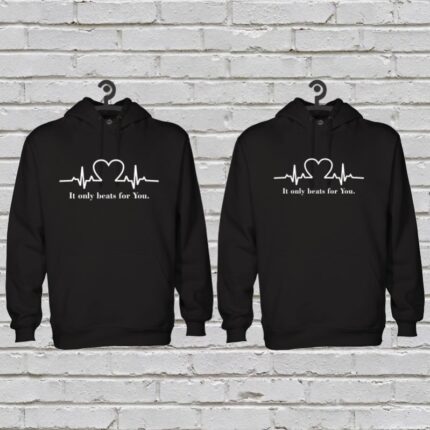 Personalized Heartbeat Couple Sweatshirts - Image 4