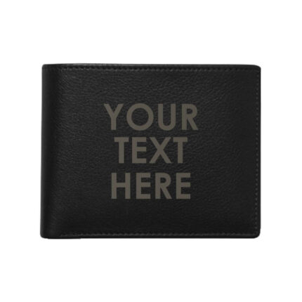 Engraved Personalized Men's Leather Wallet